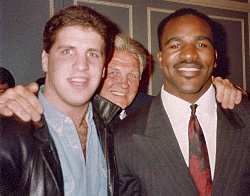 Peter and Tom McNeeley with Evander Holyfield