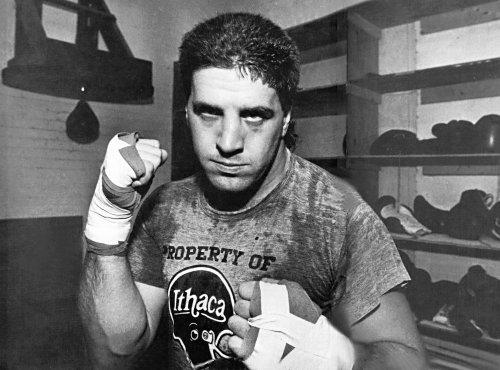 PETER McNEELEY WORKS OUT IN ITHACA JERSEY