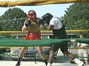 PETER McNEELEY SPARRING WITH GARING LANE - IMAGE #3