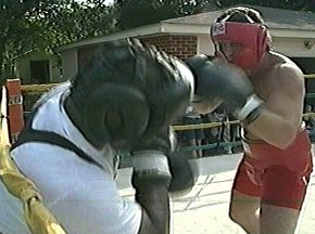 PETER McNEELEY SPARRING WITH GARING LANE - IMAGE #6