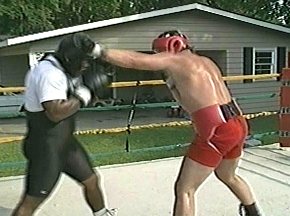 PETER McNEELEY SPARRING WITH GARING LANE - IMAGE #8