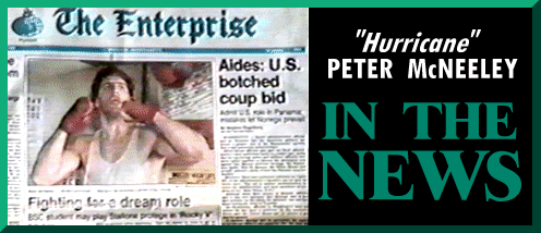 HURRICANE PETER McNEELEY: IN THE NEWS