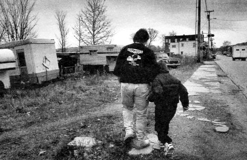 MARC MACHAIN TAKES A WALK WITH SON