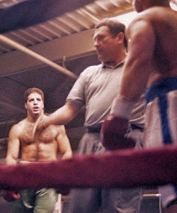 PETER McNEELEY WATCHES AS REF GIVES KEVIN WYRICK 8-COUNT