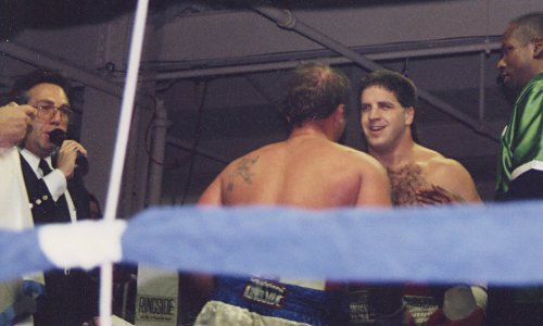 PETER McNEELEY CONGRATULATED BY OPPONENT KEVIN WYRICK