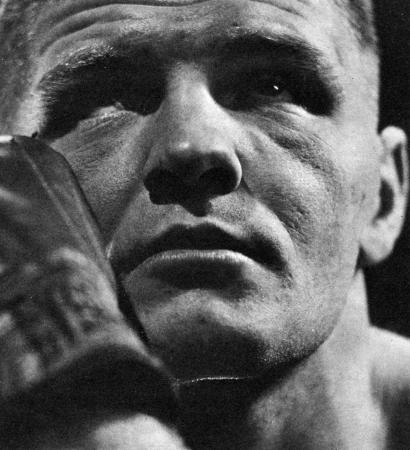 CLOSEUP OF HEAVYWEIGHT BOXER TOM McNEELEY - SEPT. 1961