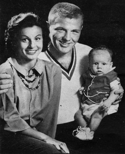 TOM AND NANCY McNEELEY WITH SON THOMAS III IN 1961