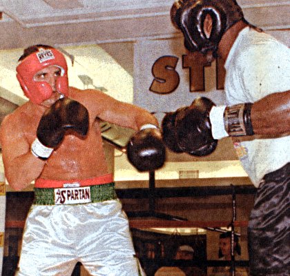 PETER McNEELEY SPARS WITH GARING LANE